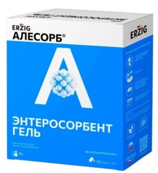 АЛЕСОРБ ЭНТЕРОСОРБЕНТ ГЕЛЬ ДЛЯ ПРИЕМА ВНУТРЬ БЕЗ АРОМАТА СТИК 10Г №20 БАД в Санкт-Петербурге