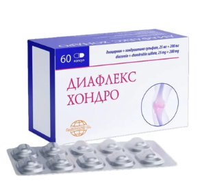 ДИАФЛЕКС ХОНДРО КАПС. 25МГ+200МГ №60 в Владимире