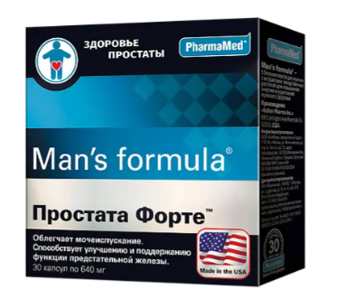 МЕН-С ФОРМУЛА ПРОСТАТА ФОРТЕ КАПС №30 БАД в Владимире