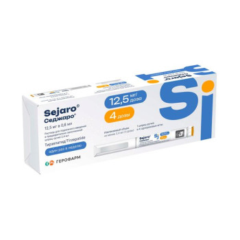 СЕДЖАРО Р-Р ДЛЯ П/К ВВЕД. 12.5МГ/ДОЗА 2.4МЛ ШПРИЦ-РУЧКА (+ 4 ИГЛЫ) в Челябинске