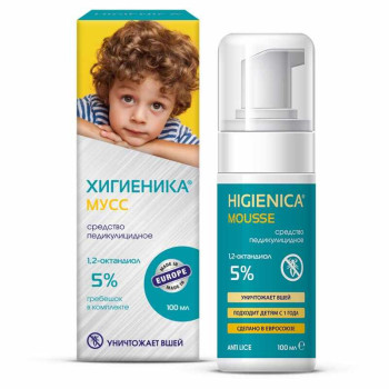 ХИГИЕНИКА МУСС СРЕДСТВО ПЕДИКУЛИЦИДНОЕ 100МЛ в Москве