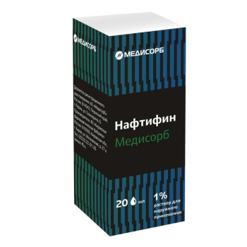 НАФТИФИН МЕДИСОРБ Р-Р НАРУЖ. 1% 20МЛ в Челябинске
