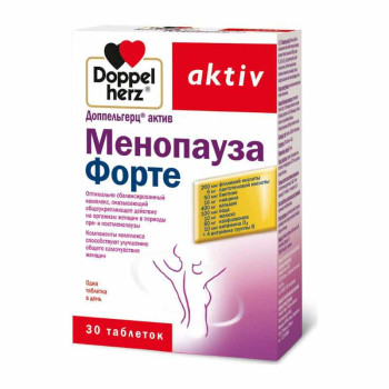 ДОППЕЛЬГЕРЦ АКТИВ МЕНОПАУЗА ФОРТЕ ТАБ. №30 БАД в Рязани