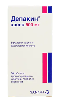ДЕПАКИН ХРОНО ТАБ.ПРОЛОНГ.П.О. 500МГ №30 в Туле
