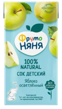 ФРУТОНЯНЯ СОК ОСВЕТЛЕН ЯБЛОКО 500МЛ 3+МЕС в Ижевске