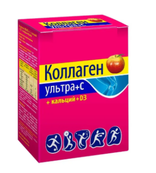 КОЛЛАГЕН УЛЬТРА+С+КАЛЬЦИЙ-Д3 ПОР. 8Г ЯБЛОКО №7 БАД в Москве