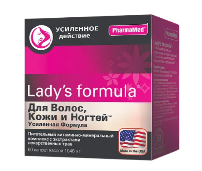 ЛЕДИ-С ФОРМУЛА ДЛЯ ВОЛОС,КОЖИ И НОГТЕЙ УСИЛЕННАЯ ФОРМУЛА ТАБ. №60 БАД в Мурманске