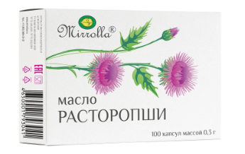 МАСЛО РАСТОРОПШИ МИРРОЛЛА КАПС. 300МГ №100 БАД в Хабаровске