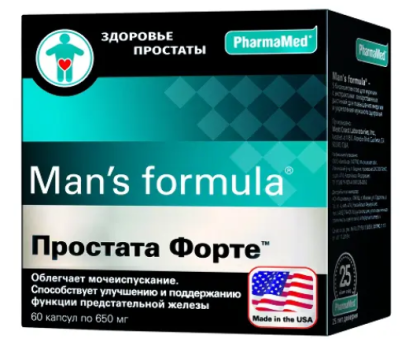МЕН-С ФОРМУЛА ПРОСТАТА ФОРТЕ КАПС №60 БАД в Кирова
