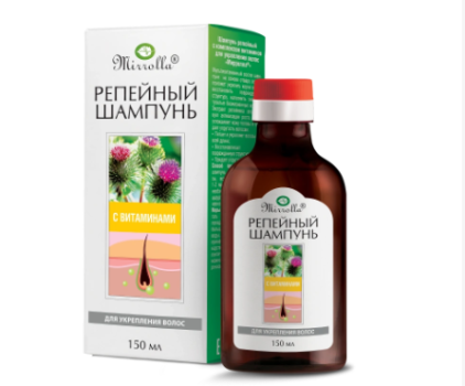ШАМПУНЬ РЕПЕЙНЫЙ ДЛЯ УКРЕПЛЕНИЯ ВОЛОС С КОМПЛЕКСОМ ВИТАМИНОВ МИРРОЛЛА 150МЛ в Сыктывкаре
